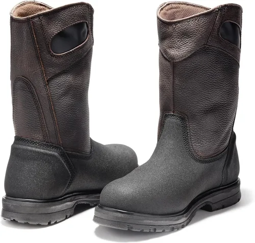 Vista 7 de Timberland PRO Botas de seguridad para hombre, Powerwelt con punta de seguridad y cordones