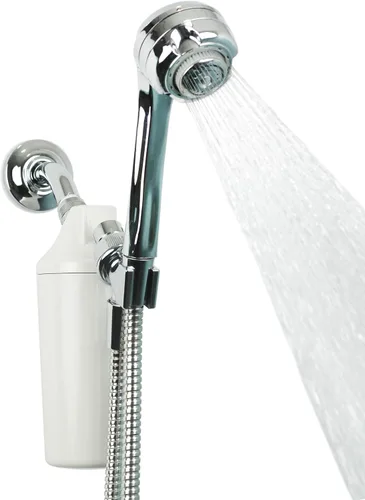 Vista 2 de Aquasana Sistema de filtro de agua de ducha con caudal máximo con varita de mano - Filtra más del 90% del cloro y el sistema de filtro de agua
