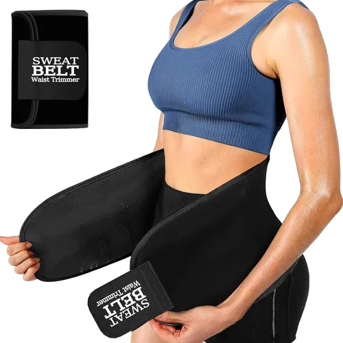 Vista 7 de ZPP Entrenador de cintura para mujeres y hombres, banda de sudor de neopreno, cinturón reductor de cintura adelgazante para entrenamiento