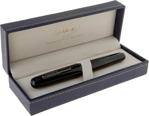 Vista 4 de Pluma estilográfica Conklin All American en negro – Punta ancha, diseño audaz y calidad premium – Regalo ideal para profesionales y entusiastas