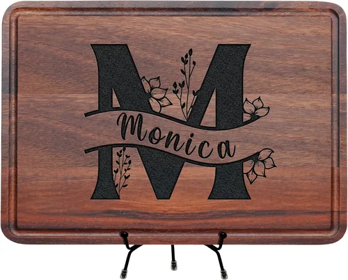 Vista 12 de Tabla de cortar personalizada como regalo para el día de la madre, mamá, abuela, esposa, decoración de cocina de madera grabada, regalo
