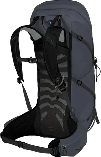 Vista 2 de Osprey Talon 36L - Mochila de senderismo para hombre con cinturón para la cadera, color gris Eclipse, S/M Cinturón verde/negro
