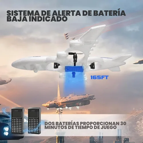 Vista 3 de RC Drone Control Remoto Avión RC Aviones 2.4GHz Foam V17 Jet Fighter Stunt, 360° resistente a caídas Stunt Spin Luz remota Avión RC con 2