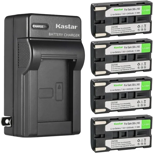 Vista 7 de Kastar SB-L160 AC Wall Battery Charger Replacement for Samsung VP-L530, VP-L550, VP-L600, VP-L600B, VP-L610, VP-L610B, VP-L610D, VP-L630, VP-L650