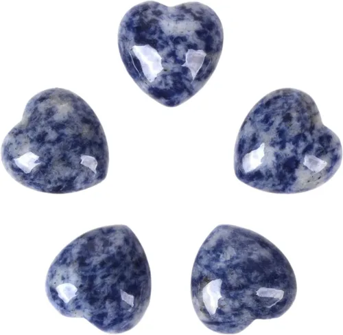 Vista 6 de Juego de piedras de amor de corazón de cuarzo rosa de cristal curativo natural, piedras preciosas pulidas para el pulgar de la palma de bolsillo
