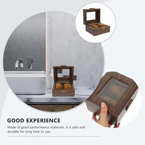 Vista 7 de Hemobllo Caja de reloj de escritorio, vitrina, organizador de pulsera