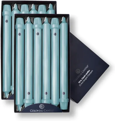 Vista 27 de Colonial Candle Handipt Collection - Vela cónica sin perfume, color blanco, 6 pulgadas, paquete de 12, hasta 4 horas de combustión