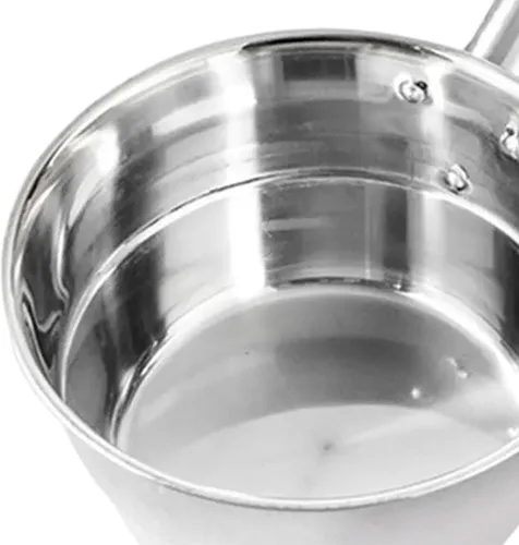 Vista 4 de Cucharón de sopa de 10 pulgadas de acero inoxidable con mango largo para cocina, restaurante, uso comercial