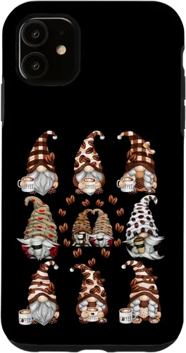 Vista 8 de Novelty Coffee Graphic For Women And Men Funny Gnome Case for iPhone 16