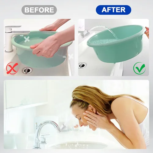 Vista 5 de 4 cartuchos de filtro para el grifo de filtro de agua giratorio de 360°