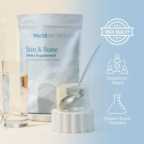 Vista 4 de The 'Pause Life Paquete de cúrcuma + piel y huesos, péptidos de colágeno con ácido hialurónico y vitamina C para piel, cabello y uñas, emparejado