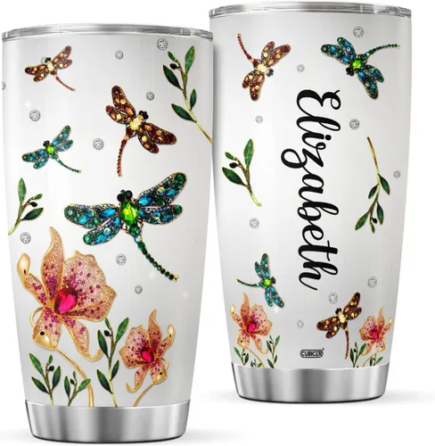 Vista 12 de CUBICER Vasos de café personalizados, tazas de viaje para amantes de los animales, dueños de mascotas, mujeres, hombres, niños, lindo vaso de acero