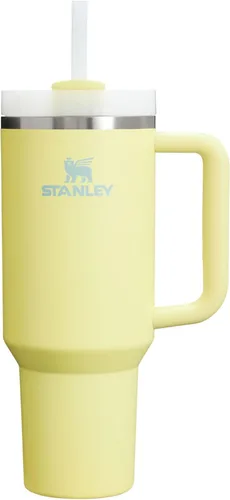 Vista 40 de STANLEY Quencher H2.0 Vaso Térmico con asa y pajilla, 64 onzas, tapa Flowstate de 3 posiciones, gran capacidad para viajes y deportes, vaso de acero