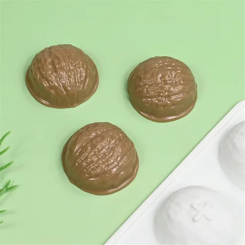 Vista 5 de Molde de silicona de grado alimenticio, bandeja para hacer chocolate y dulces de 12 cavidades para hornear, molde de postre