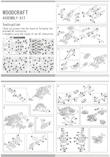 Vista 7 de Rompecabezas de madera 3D grabado láser, kit de construcción de montaje seguro para adolescentes y adultos (peleador)