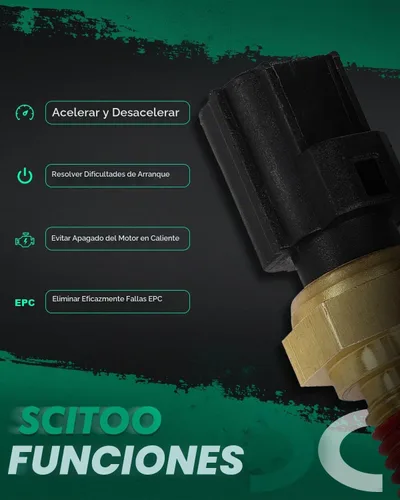 Vista 6 de Sensor de temperatura del refrigerante SCITOO para Ford para F-150 1997