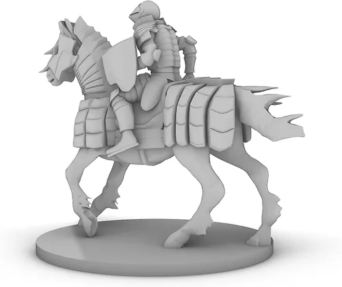 Vista 5 de Human Cavalier 2 Base Tabletop DND Gaming Miniature