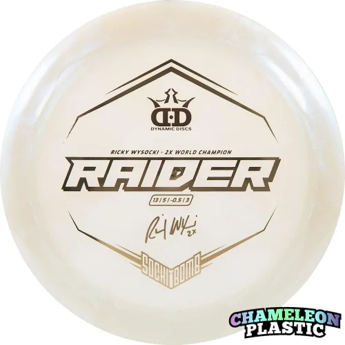 Vista 3 de Dynamic Discs Edición limitada 2022 Team Series Ricky Wysocki Chameleon Lucid-X Raider Disco de golf Distancia [los colores variarán]
