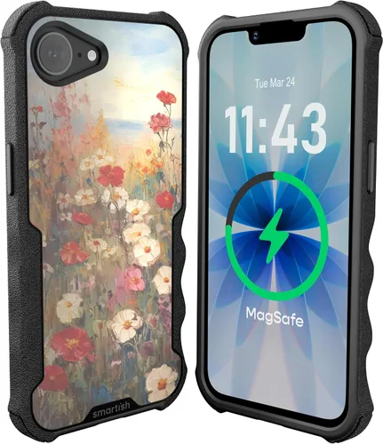 Vista 37 de Smartish Funda para iPhone 12 Pro Max Armor - Gripzilla [resistente + protectora] Funda de agarre delgada y resistente - Black Tie Affair