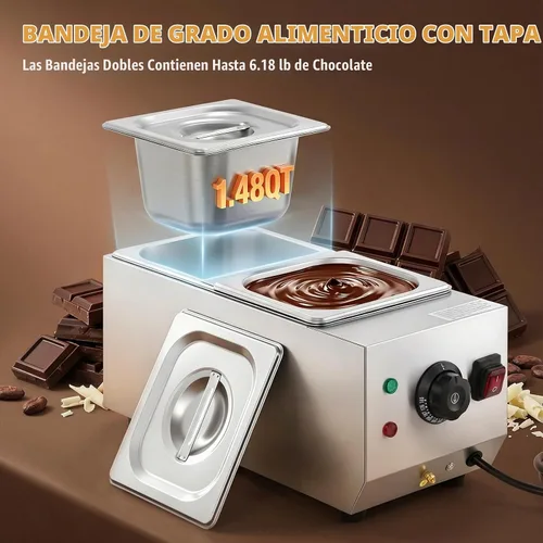 Vista 5 de WICHEMI Máquina de revenido de chocolate calentador de fusión de chocolate