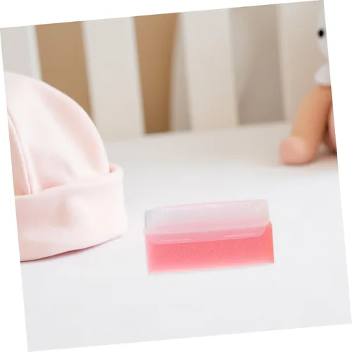 Vista 9 de Cepillo de baño sensorial para recién nacidos, cerdas suaves para piel delicada, 2 piezas, para masaje en el cuero cabelludo, para la ducha