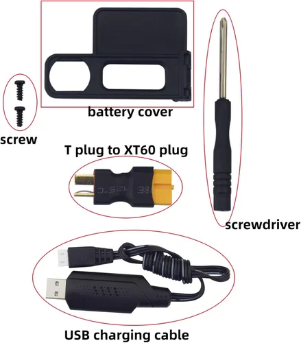 Vista 7 de sea jump Batería Lipo de 11.1 V 2200 mAh 35C 3S con enchufe en T y cable de carga USB adecuado para MJX H16P H16E H16GT H16BM H16PL 14301 RC Car