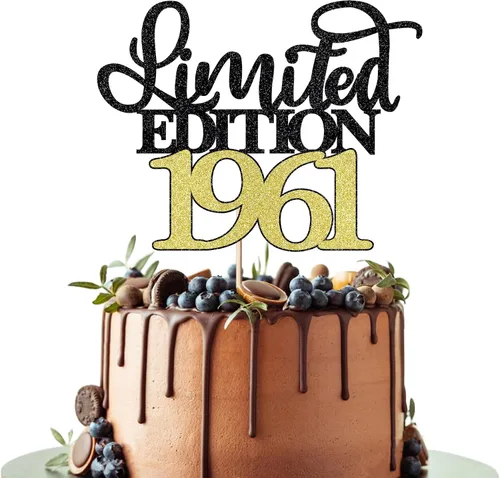 Vista 11 de Decoración para tartas de edición limitada de 1935, decoración de pastel de feliz cumpleaños 90, hombres y mujeres animan 90 años/90 y fabulosa
