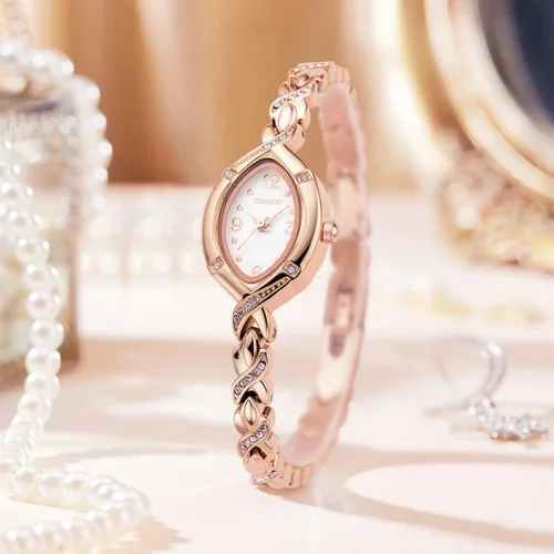 Vista 3 de Time100 Women's Watches Bracelet Dial Ladies Fashion Dress Quartz Wrist Watch Oval Square Round Mini Women Watch Waterproof