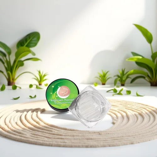 Vista 3 de Kit de 10 tiras correctoras de uñas encarnadas blancas, herramienta de pedicura gruesa, tira alisadora de uñas para hombres y mujeres, herramienta