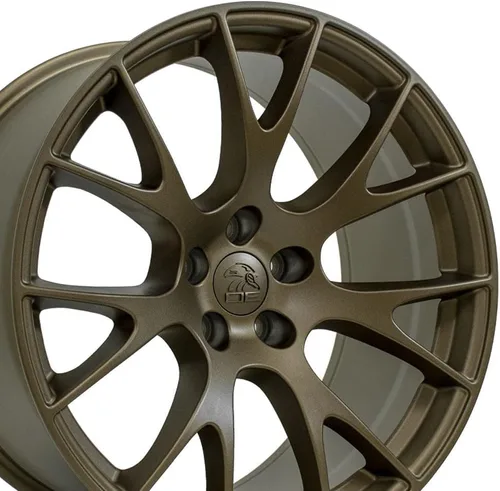 Vista 9 de OE Wheels DG15 20x9 Juego (4) neumáticos negros 5x115 y Ironman y TPMS