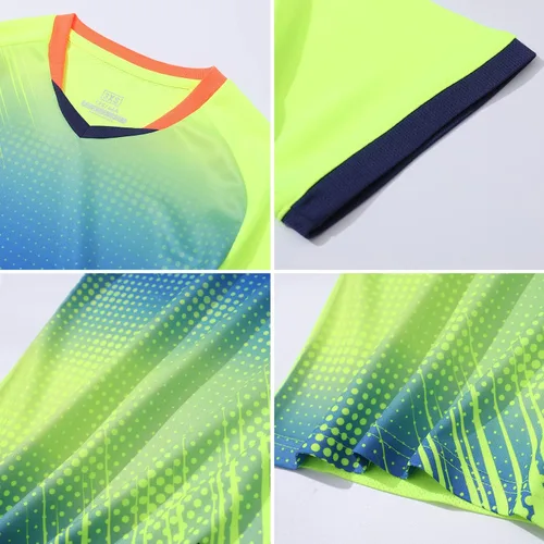 Vista 6 de LUCKYLUAN Conjunto de calcetines y pantalones cortos de fútbol para niños, uniforme deportivo de fútbol para niños y niñas