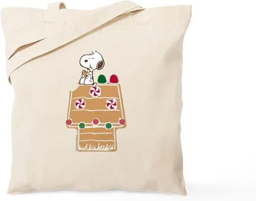 Vista 10 de CafePress Snoopy Another Cocoa Please - Bolsa reutilizable de lona color beige natural