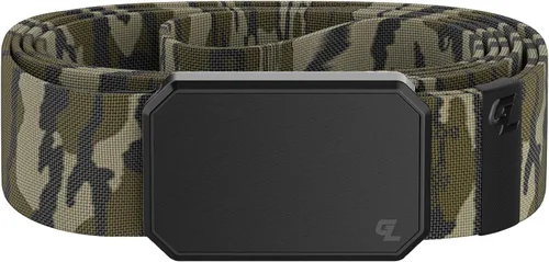 Vista 19 de Groove Life - Cinturón de nailon elástico para hombre con hebilla magnética de aluminio