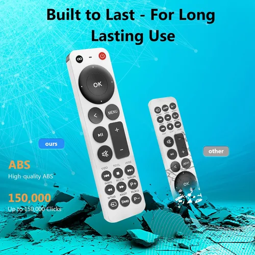Vista 7 de Reemplazo de control remoto universal para Apple TV Remote Compatible con Apple TV 4K Gen 1 2 3 4 HD (sin función Siri ni voz)