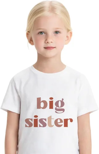 Vista 2 de Camiseta de manga corta para niñas pequeñas, de algodón suave, con gráficos, camiseta de verano