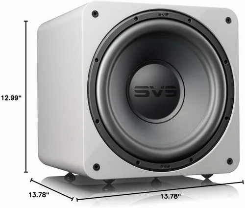 Vista 4 de SVS SB-1000 Pro Subwoofer (Piano Gloss White) Controlador de 12 pulgadas, 325 vatios RMS, gabinete sellado