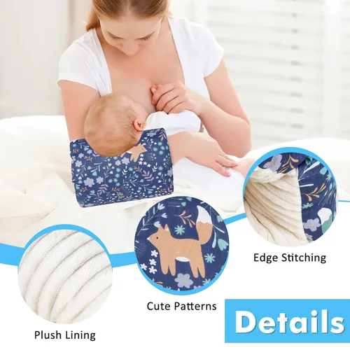 Vista 4 de Almohada de Brazo para Alimentación de Bebé, Almohada de Brazo de Algodón Suave para Lactancia de Recién Nacido, Almohada de Lactancia para Mayor
