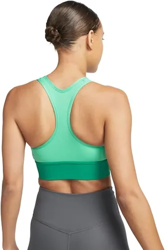Vista 2 de Nike Dri-FIT Swoosh - Brasier deportivo acolchado de 1 pieza para mujer