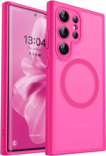 Vista 74 de CANSHN Funda diseñada para Samsung Galaxy A16-5G [protección completa de la cámara] [compatible con Magsafe] funda protectora trasera translúcida