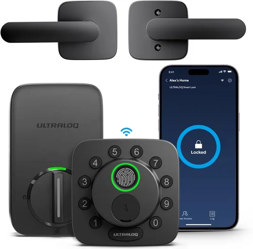 Vista 12 de ULTRALOQ Bolt SE Wi-Fi Smart Lock, materia sobre hilo, acceso remoto a la Negro