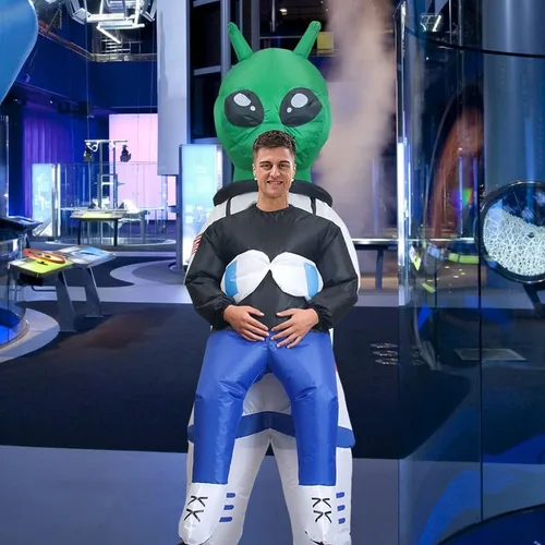 Vista 5 de SVNVIOZ Disfraces inflables para adultos, traje inflable de Halloween, vestido divertido para hombres y mujeres, traje de fiesta de Halloween