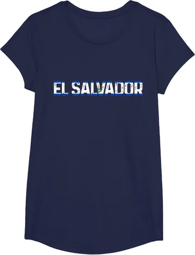 Vista 18 de Camiseta Vintage Pride con bandera salvadoreña de El Salvador, Negro