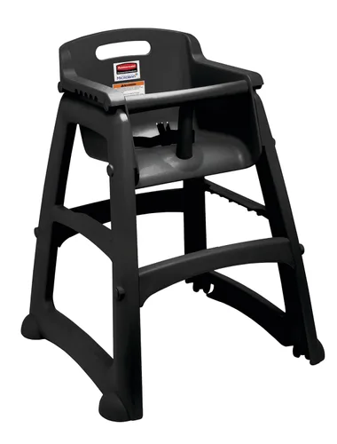 Vista 3 de Rubbermaid Commercial Products - Sillas altas resistentes para bebés y niños pequeños, Negro