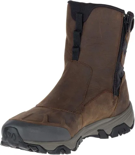 Vista 4 de Merrell Coldpack Ice, Botas de nieve polares impermeables de hombre con cremallera de 8 pulgadas