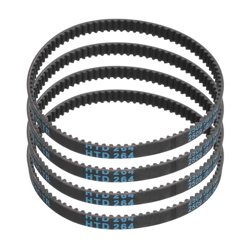 Vista 61 de uxcell 4 piezas HTD-3M Correa de Distribución de Goma 48 Dientes, Longitud de Paso 144mm x Ancho 6mm x Altura 2.4mm, Correa de Polea de Distribución