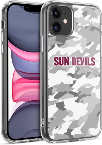Vista 208 de Head Case Designs Funda de gel ASU Camou con licencia oficial de la Universidad Estatal de Arizona [protección de grado militar] compatible
