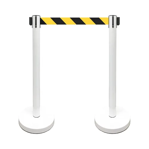 Vista 46 de VIP Crowd Control - Juego de barreras de seguridad con cinturones retráctiles, 91 cm de altura, cinturón de 198 cm y soporte de pared Cinturón