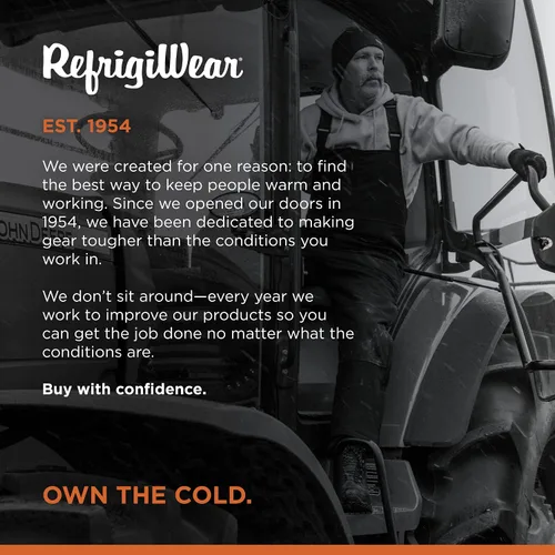 Vista 6 de RefrigiWear Overol de babero alto con aislamiento Softshell, calificación de comodidad de -20F