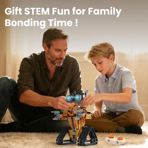 Vista 2 de Sillbird Kit de construcción de robot con control remoto, regalos STEM para niños de 8 a 12 años, juego robótico de codificación técnica