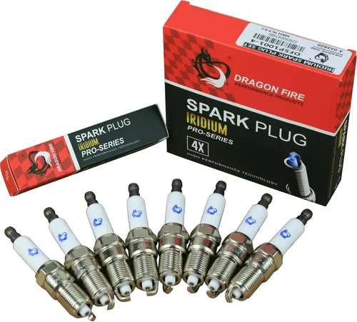 Vista 4 de DRAGON FIRE PERFORMANCE Kit de alimentación Bobinas de encendido cuadradas, bujías de iridio y cables de enchufe de 10.5 pulgadas compatibles